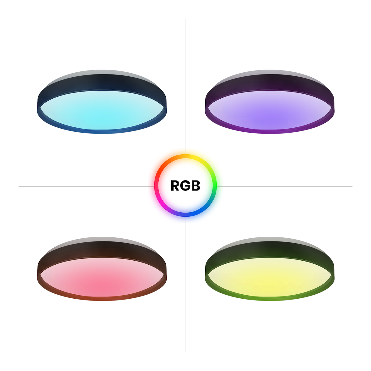 MiLagro Plafoniera RINGO RGB 36W  O390 mm ML9965