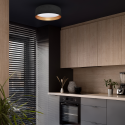 MiLagro ML7070 RONDO BLACK plafoniera LED niepowtarzalne oświetlenie