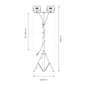 MiLagro EKNS0455 reflektor LED Bobby 2x50W wyjątkowy element aranżacj