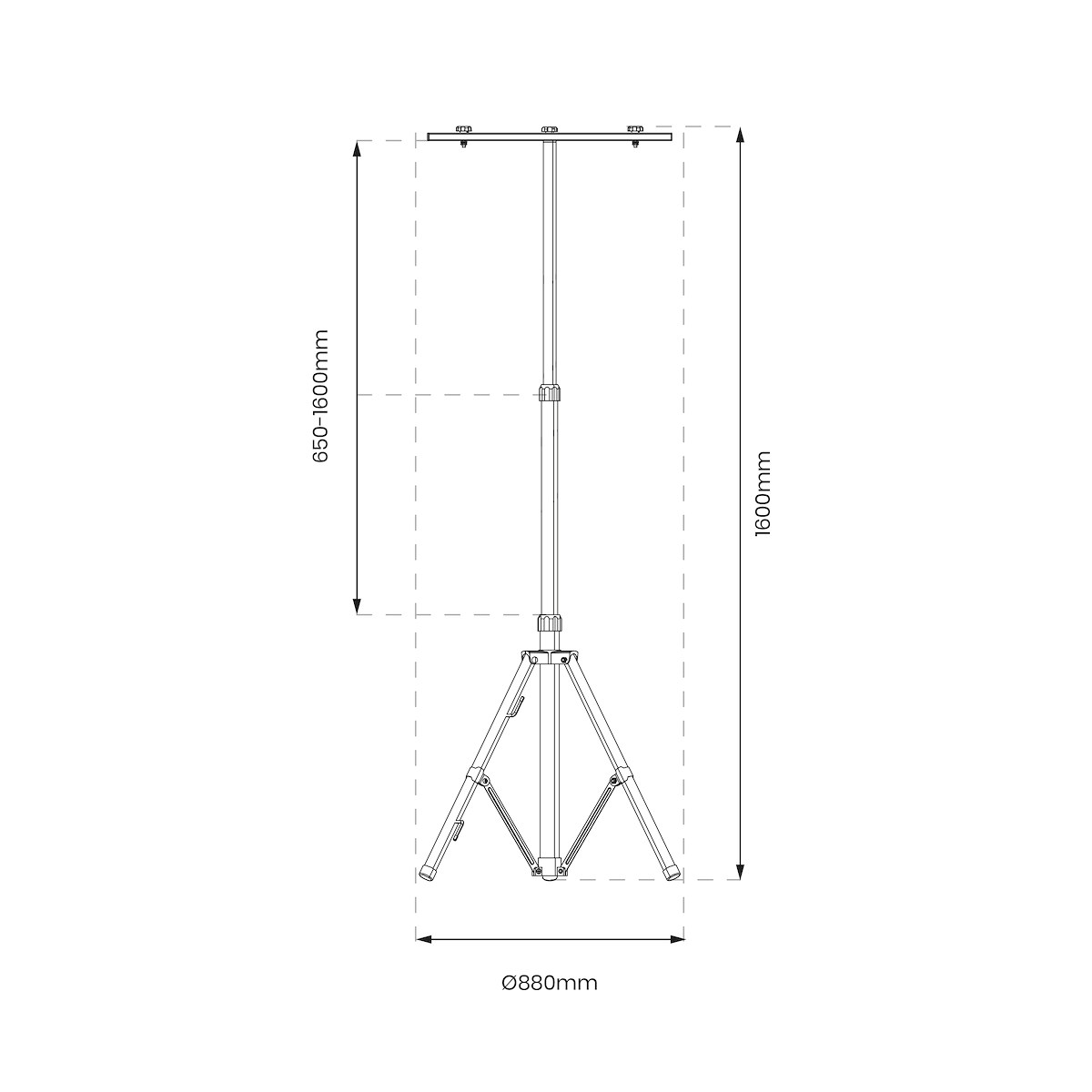 MiLagro EKS0456 statyw do naświetlaczy LED premium oświetlenie