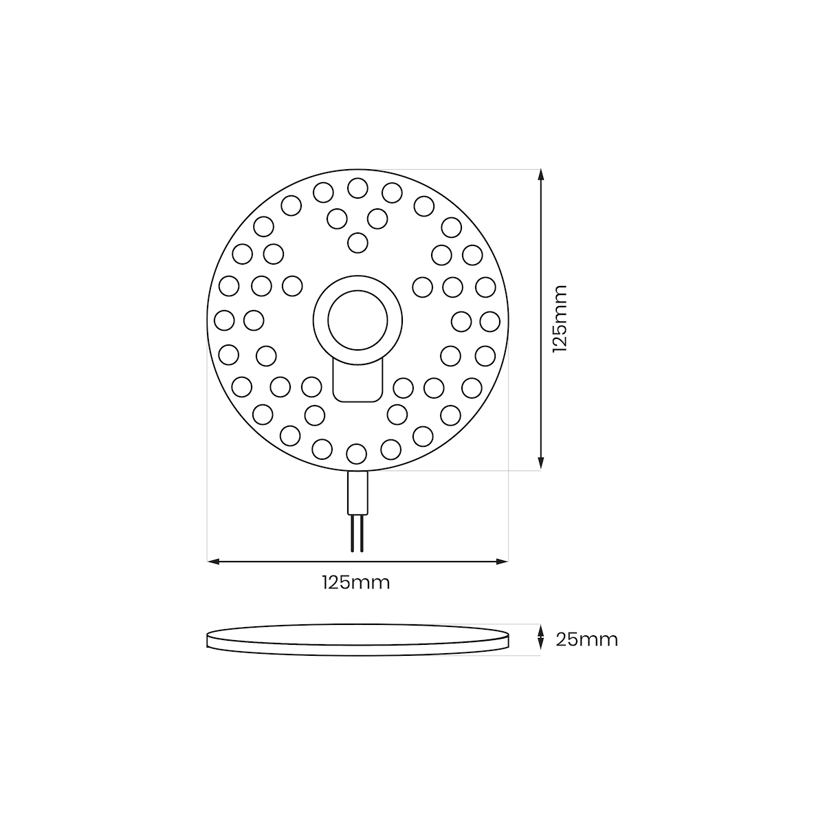 MiLagro EKM0461 moduł LED FIX 12W 4000K dekoracyjne oświetlenie