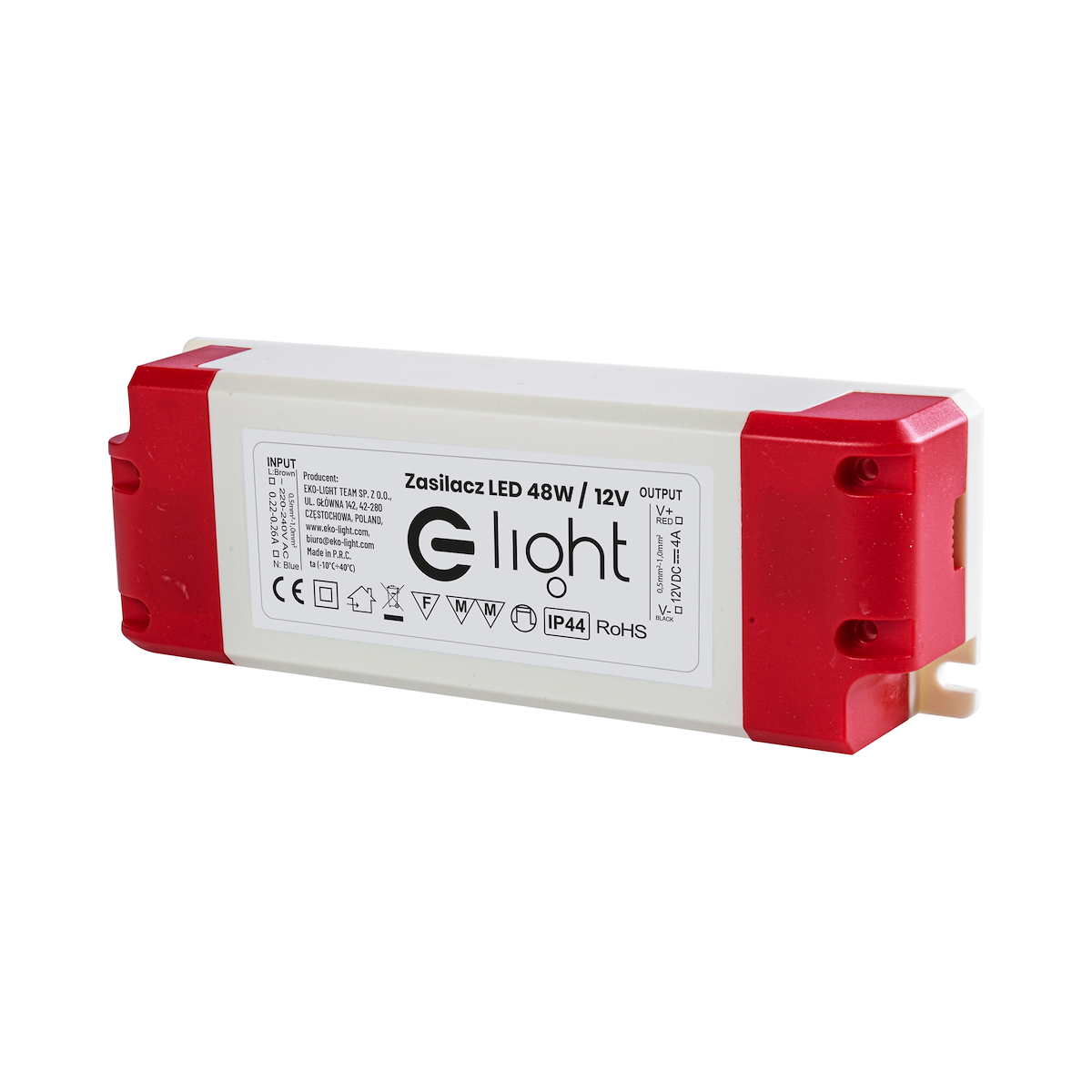 MiLagro EKZAS0418 zasilacz LED 48W IP44 oświetlenie klasy premium