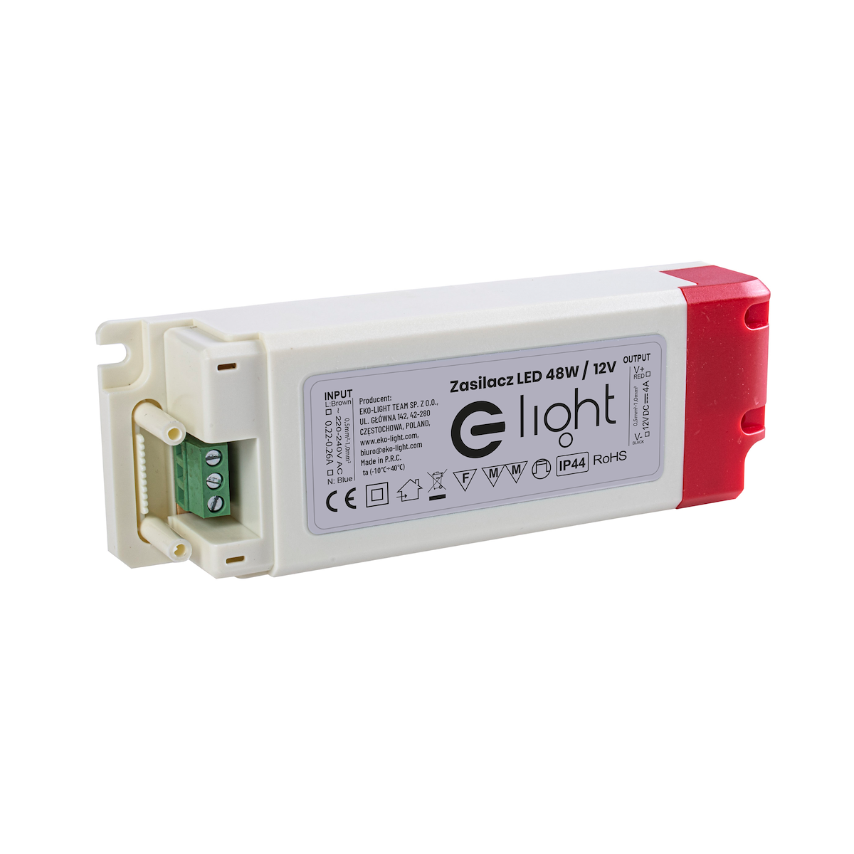 MiLagro EKZAS0418 zasilacz LED 48W IP44 oświetlenie klasy premium