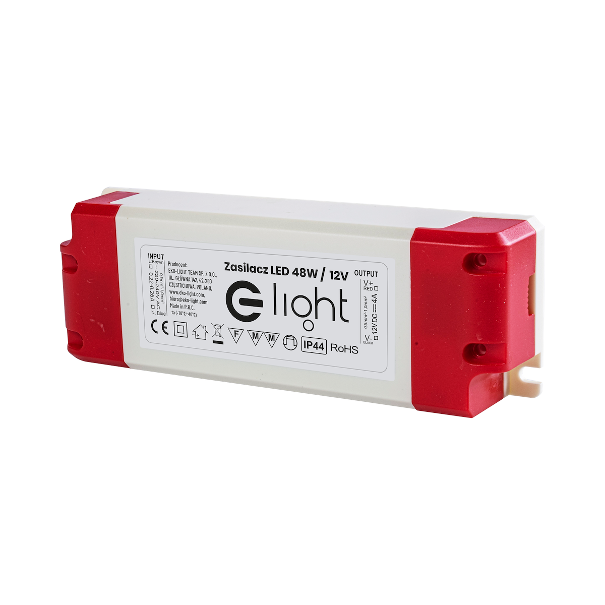 MiLagro EKZAS0418 zasilacz LED 48W IP44 oświetlenie klasy premium