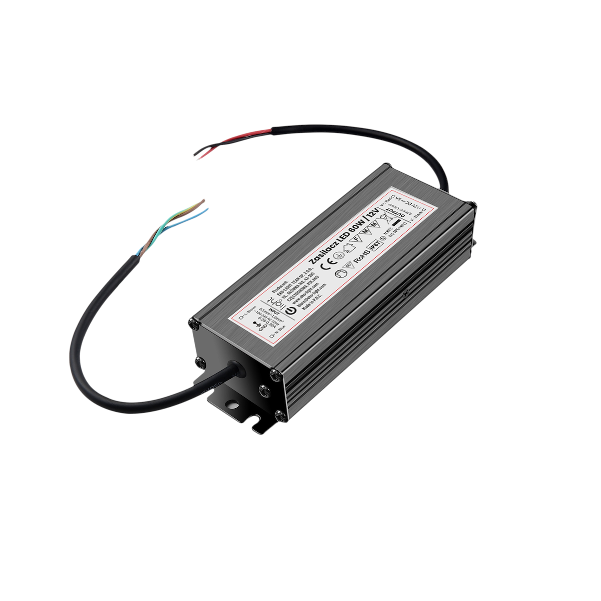 MiLagro EKZAS0421 zasilacz LED 60W IP67 wyjątkowe oświetlenie