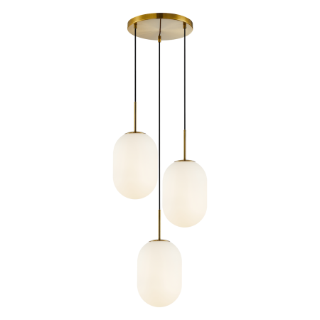 MiLagro Lampa wisząca ALIAS GOLD 3xE14 koło ML0315