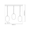 MiLagro Lampa wisząca ALIAS GOLD 3xE14 ML0316