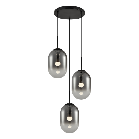MiLagro Lampa wisząca ALIAS BLACK 3xE14 koło ML0320
