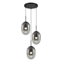 MiLagro Lampa wisząca ALIAS BLACK 3xE14 koło ML0320