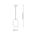 MiLagro Lampa wisząca ALIAS BLACK 1xG9 fi 120 ML0322