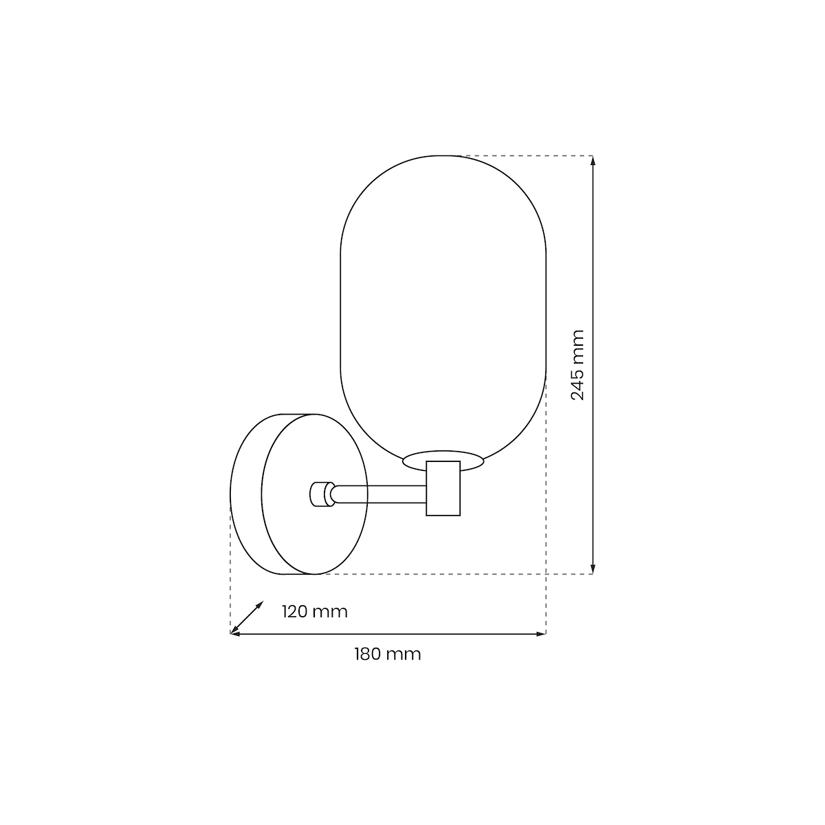 MiLagro Kinkiet ALIAS BLACK 1xG9 ML0324