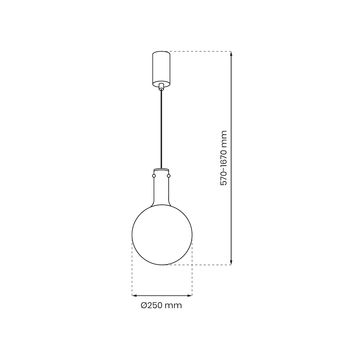 MiLagro Lampa wisząca TORONTO 1xGU10 ML0327