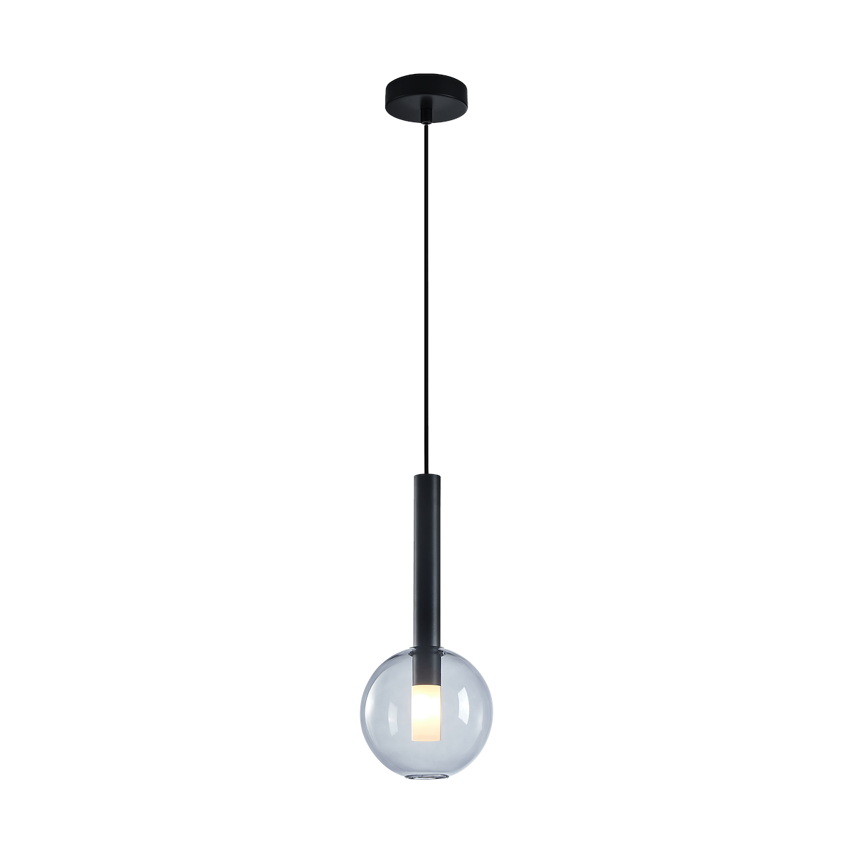 MiLagro Lampa wisząca NIKO BLACK 1xG9 fi 150 ML0331