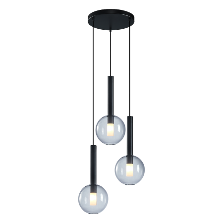 MiLagro MILML0333 - czarna lampa wisząca 3xG9 unikalne oświetlenie