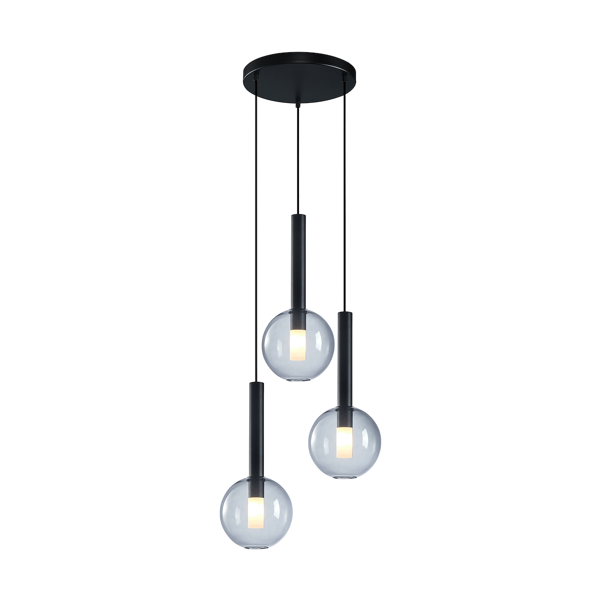 MiLagro Lampa wisząca NIKO BLACK 3xG9 ML0333