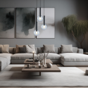 MiLagro MILML0333 - czarna lampa wisząca 3xG9 unikalne oświetlenie