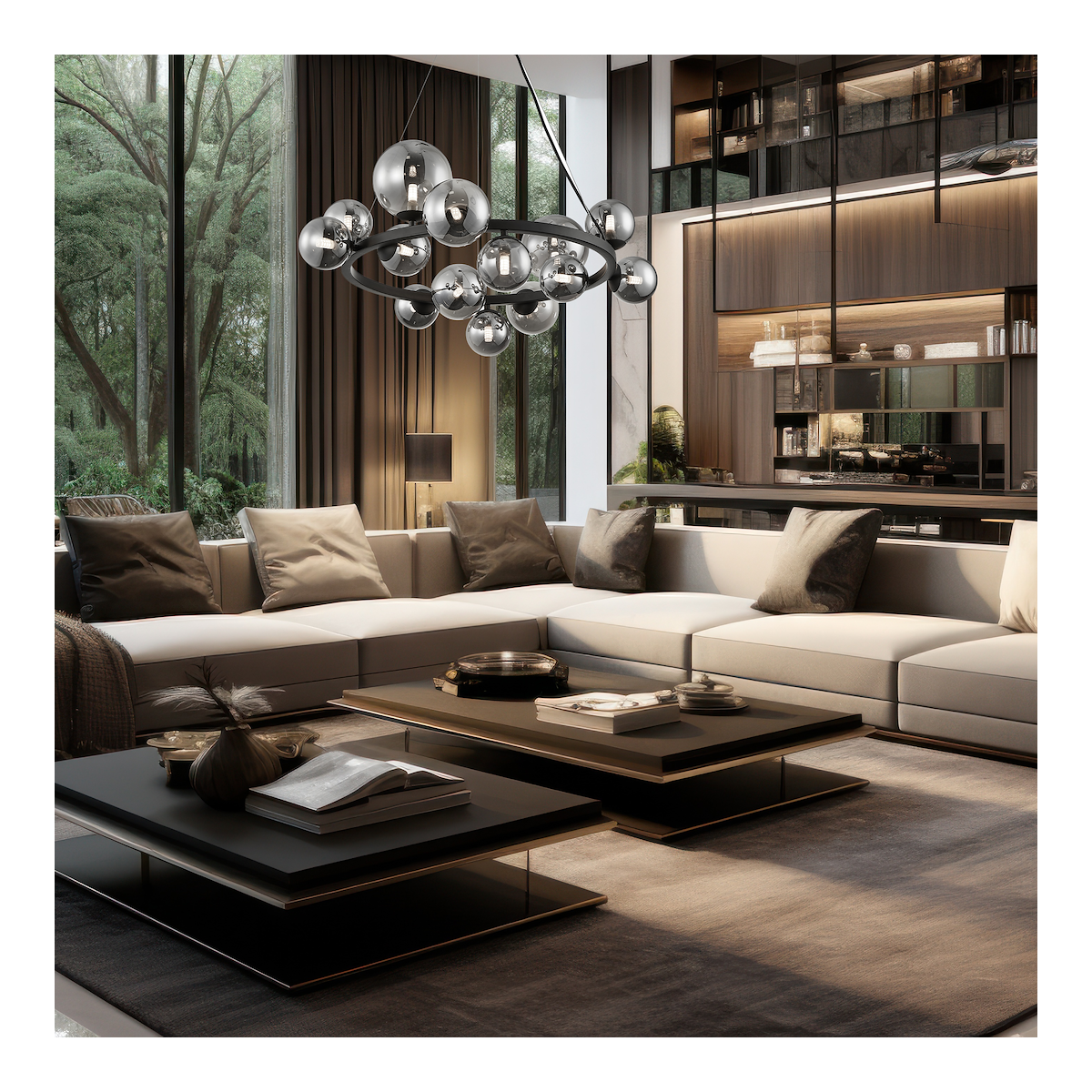 MiLagro MILML0334 - lampa wisząca MILA 14xG9 designerskie oświetlenie