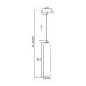 MiLagro Lampa wisząca PAX BLACK 1xG9 ML0337