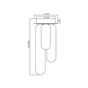 MiLagro Lampa sufitowa PAX GOLD 3xG9 ML0340