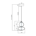 MiLagro MILML0345 - lampa DAPHNE AMBER 12W wyjątkowa iluminacja