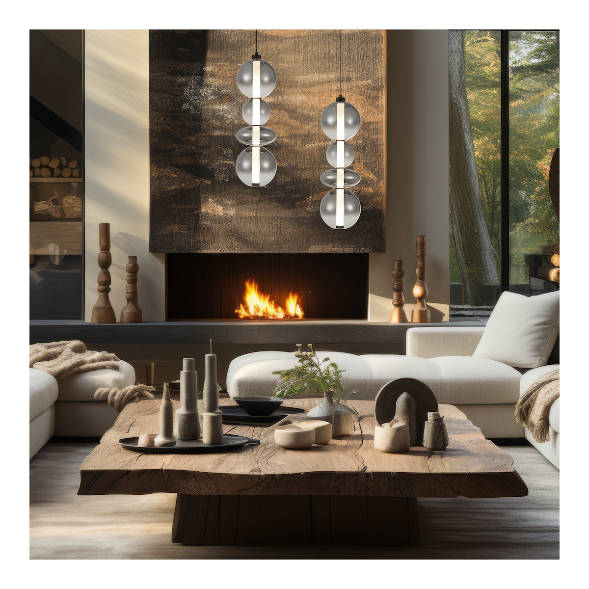 MiLagro Lampa wisząca DAPHNE SMOKED 36W ML0347