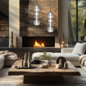 MiLagro Lampa wisząca DAPHNE SMOKED 36W ML0347