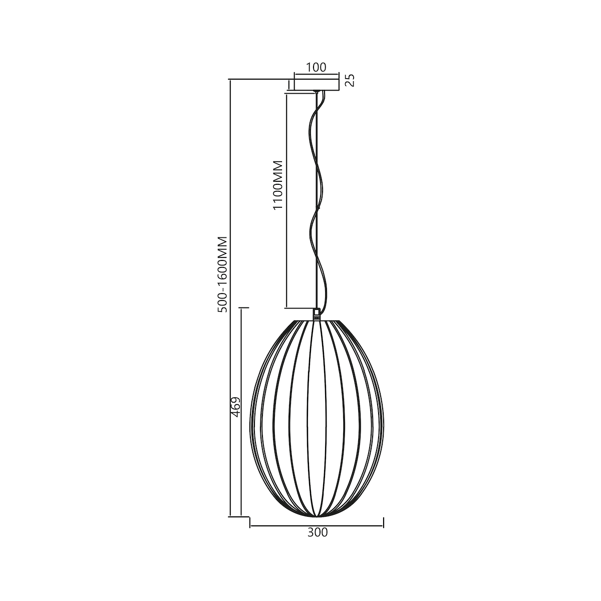 MiLagro Lampa wisząca BRAGA SMOKED 1xE27 ML0351