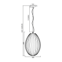 MiLagro Lampa wisząca BRAGA SMOKED 1xE27 ML0351