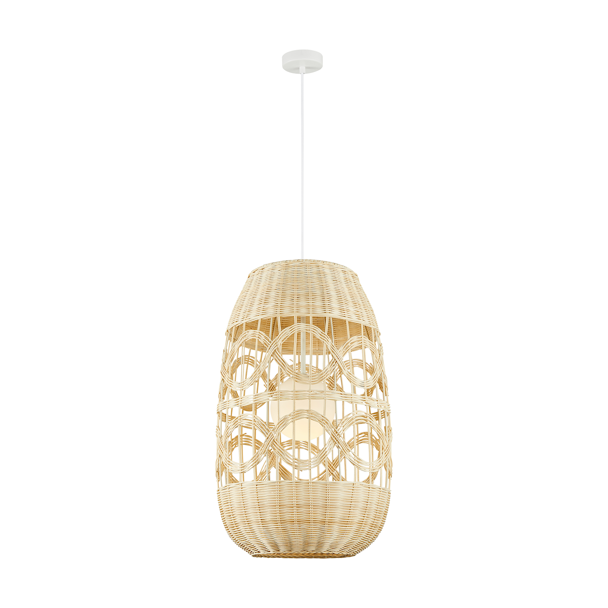 MiLagro Lampa wisząca ARONA NATURAL 1xE14 fi 400 ML0353