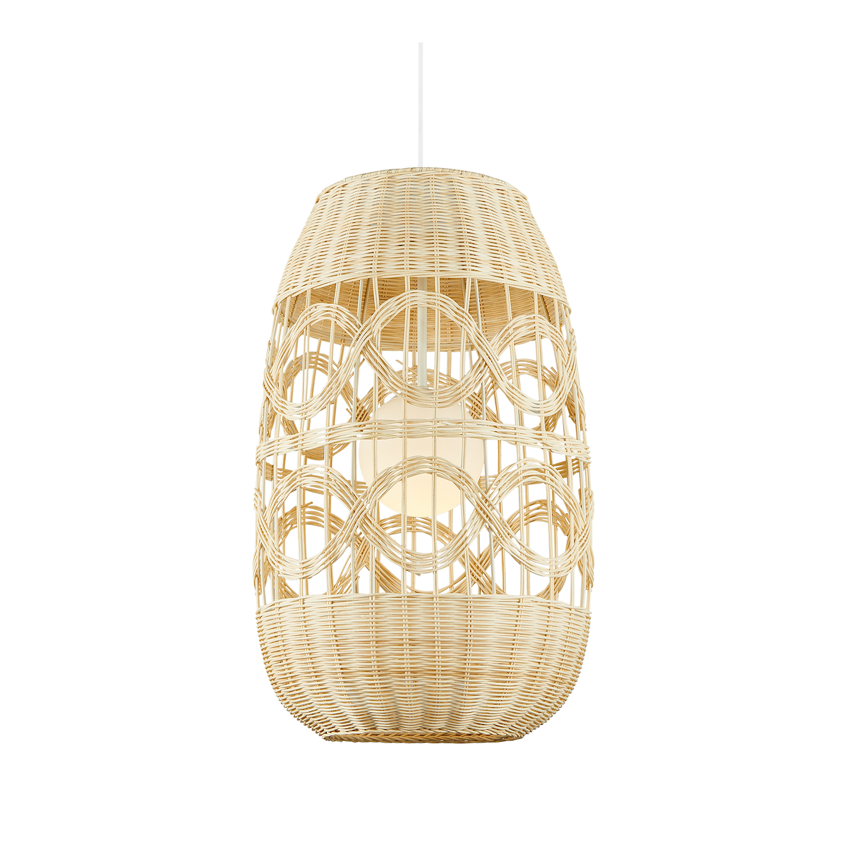 MiLagro Lampa wisząca ARONA NATURAL 1xE14 fi 400 ML0353