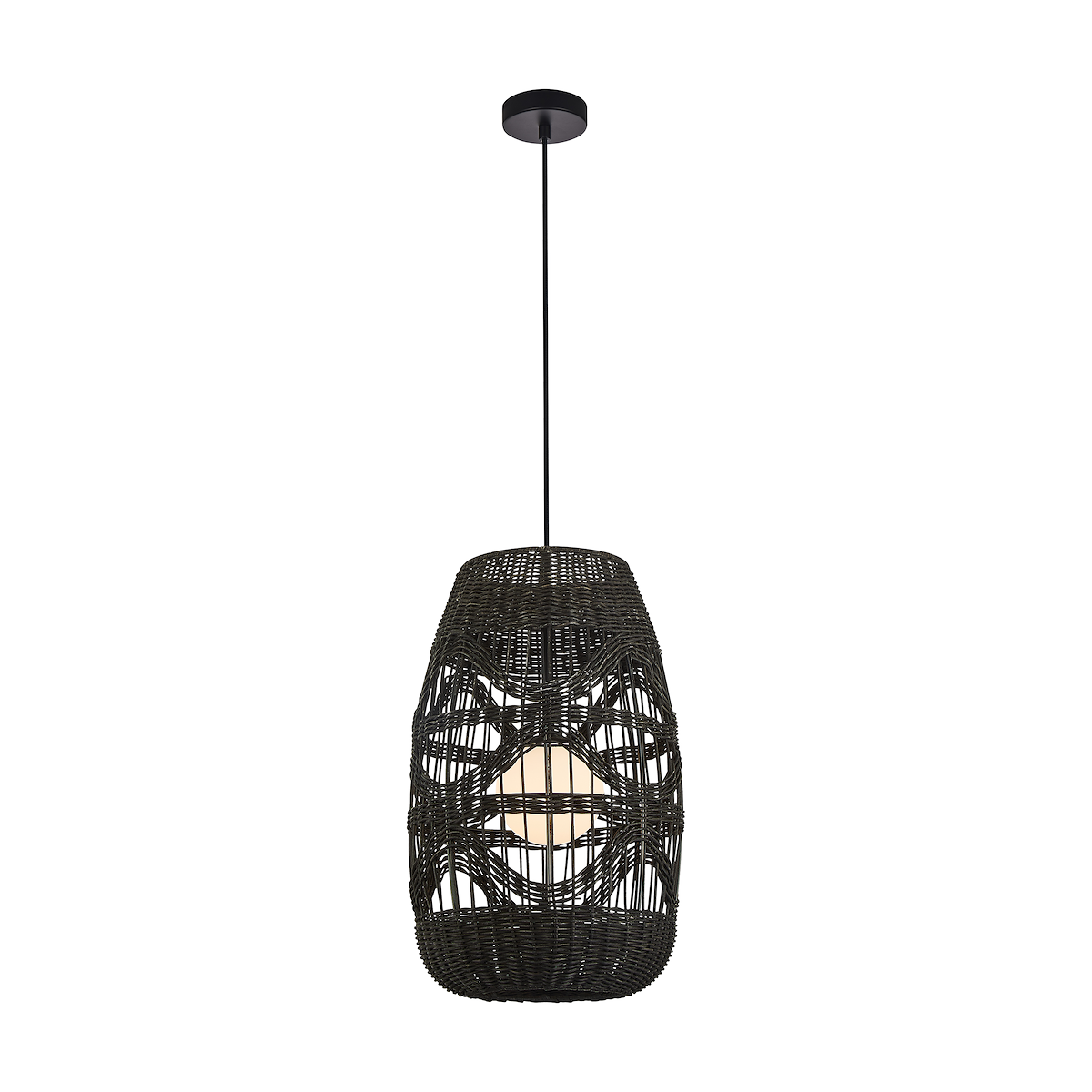 MiLagro Lampa wisząca ARONA BLACK 1xG9 fi 250 ML0354