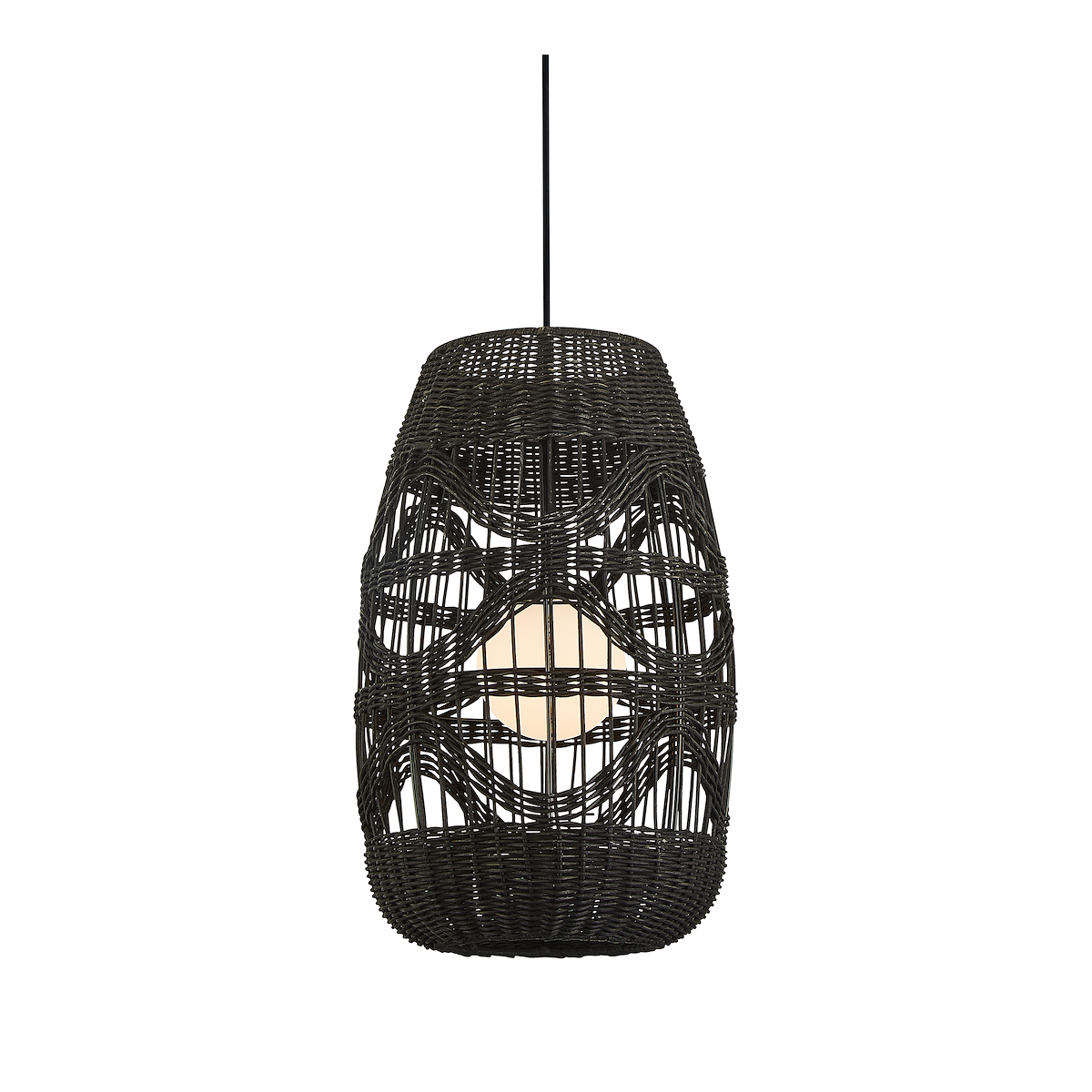 MiLagro Lampa wisząca ARONA BLACK 1xG9 fi 250 ML0354