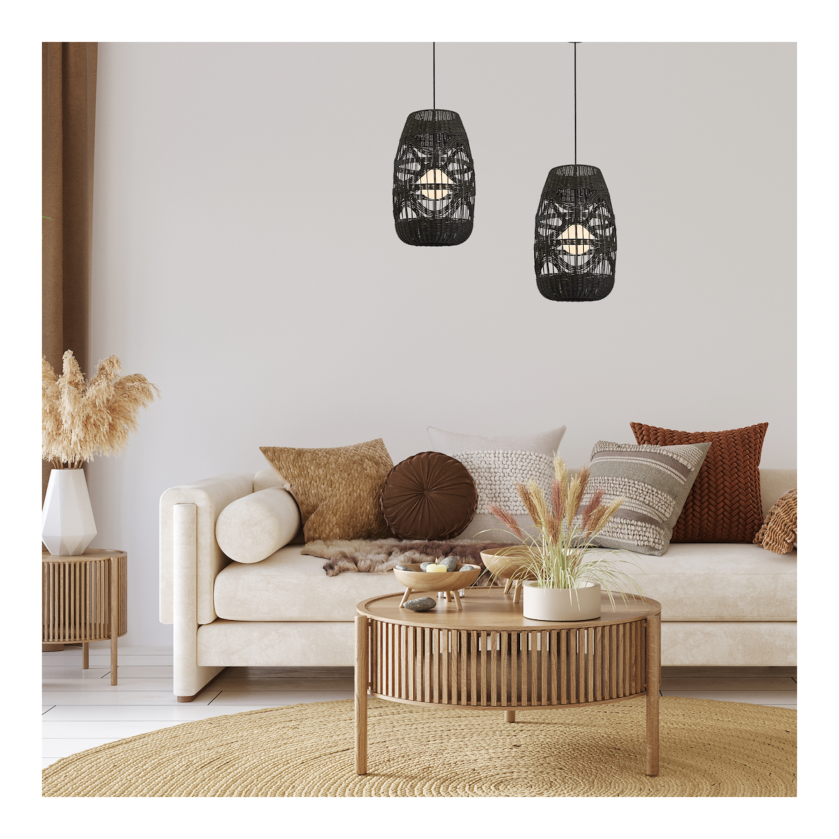 MiLagro Lampa wisząca ARONA BLACK 1xG9 fi 250 ML0354