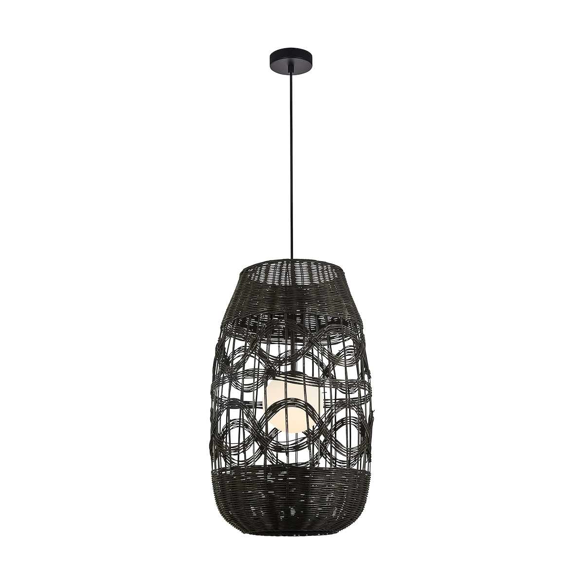 MiLagro Lampa wisząca ARONA BLACK 1xE14 fi 400 ML0355