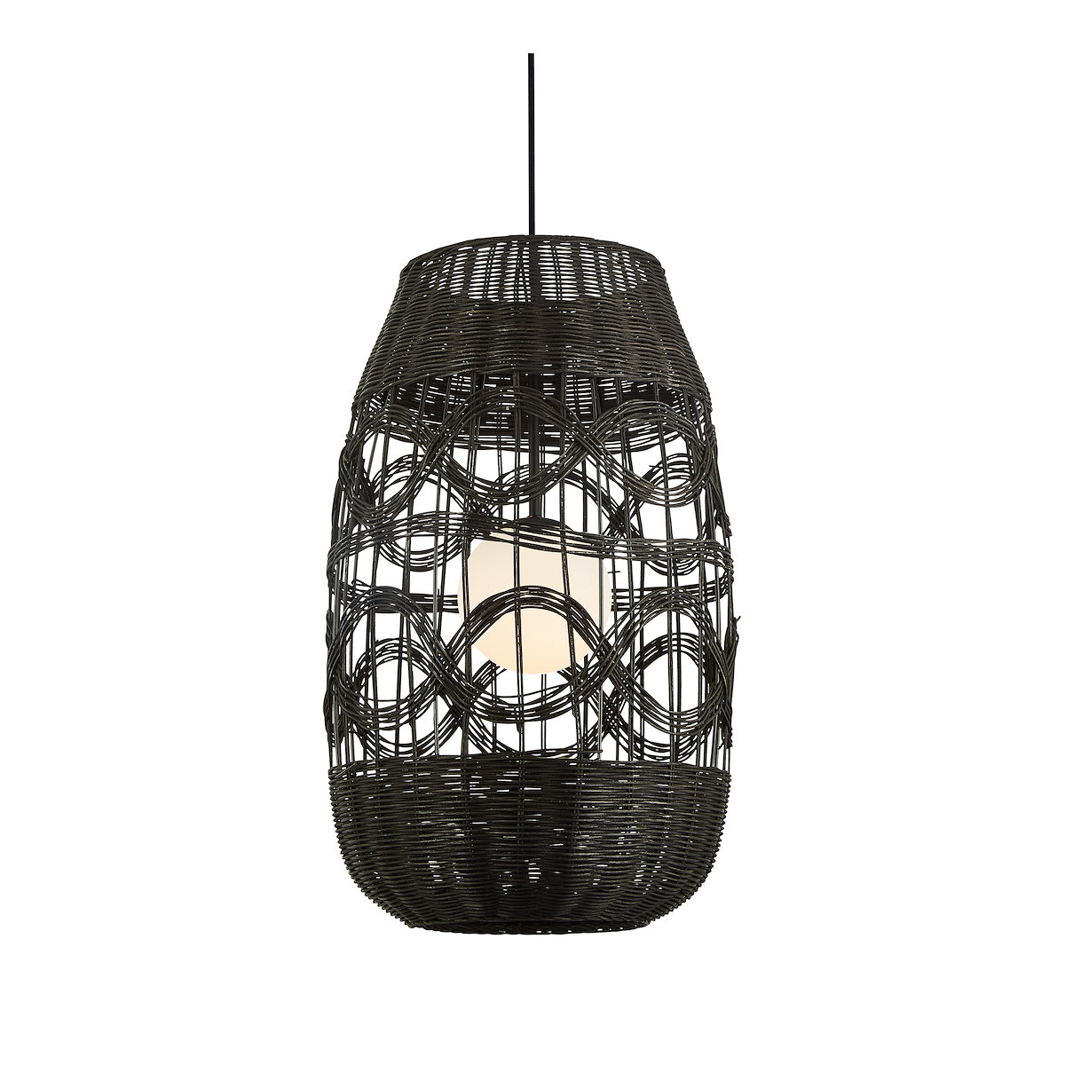 MiLagro Lampa wisząca ARONA BLACK 1xE14 fi 400 ML0355