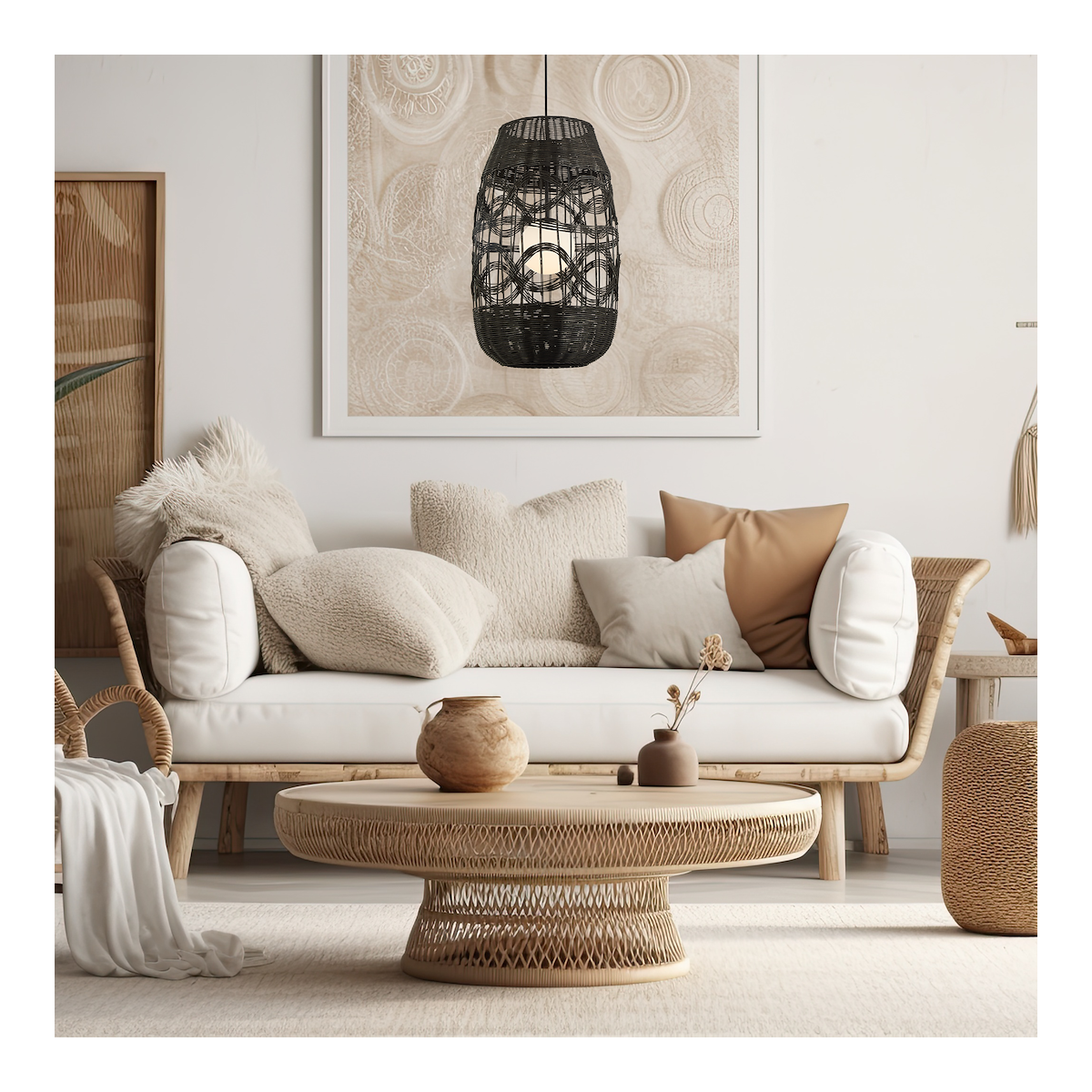 MiLagro Lampa wisząca ARONA BLACK 1xE14 fi 400 ML0355