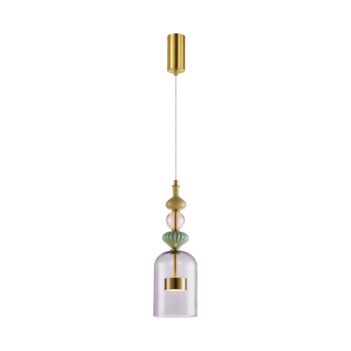 MiLagro Lampa wisząca ARTE 12W LED śr. 13cm mosiądz ML0359