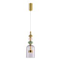MiLagro Lampa wisząca ARTE 12W LED śr. 13cm mosiądz ML0359