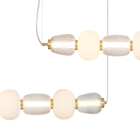 MiLagro MILML0365 - lampa CARO GOLD 42W klimatyczne oświetlenie