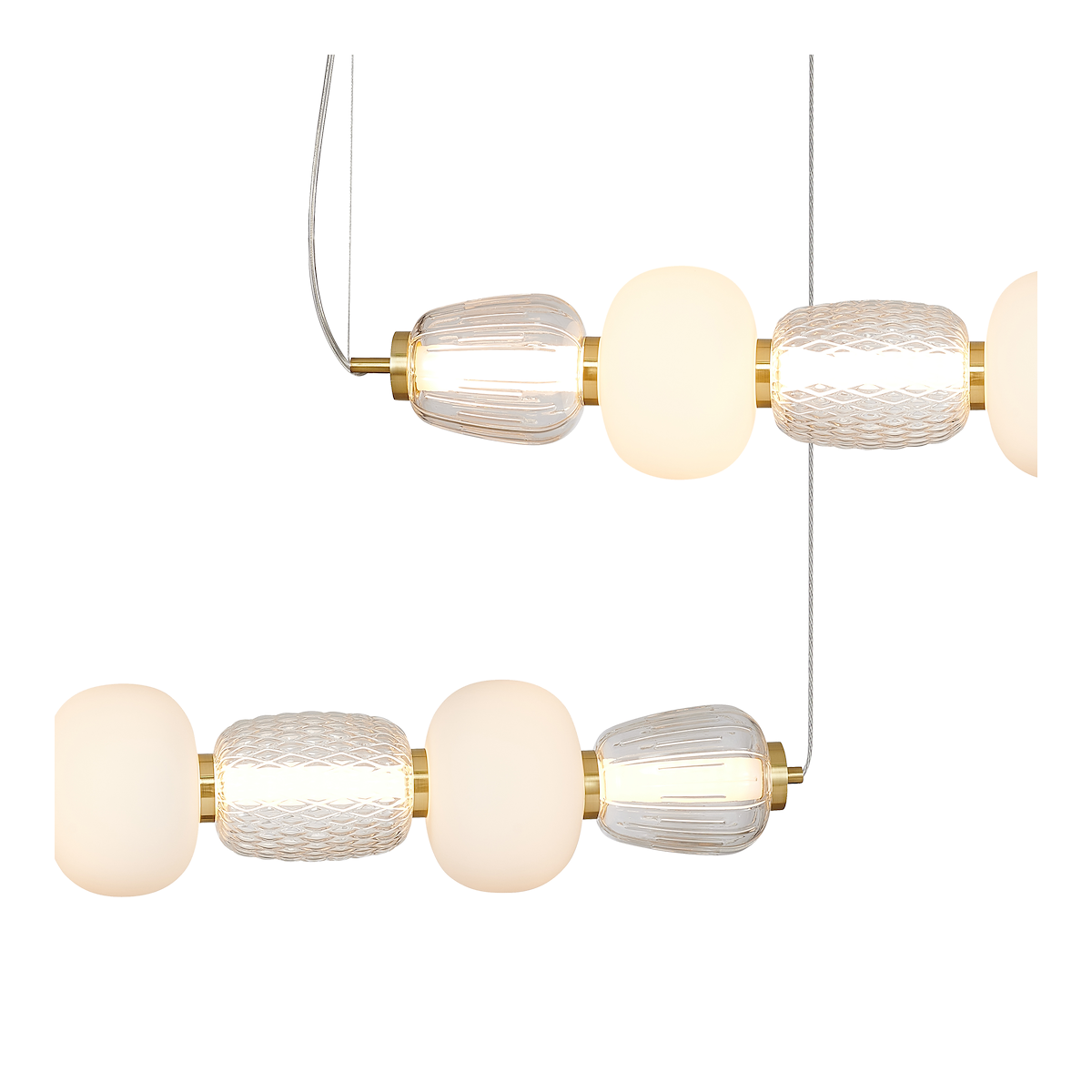 MiLagro MILML0365 - lampa CARO GOLD 42W klimatyczne oświetlenie