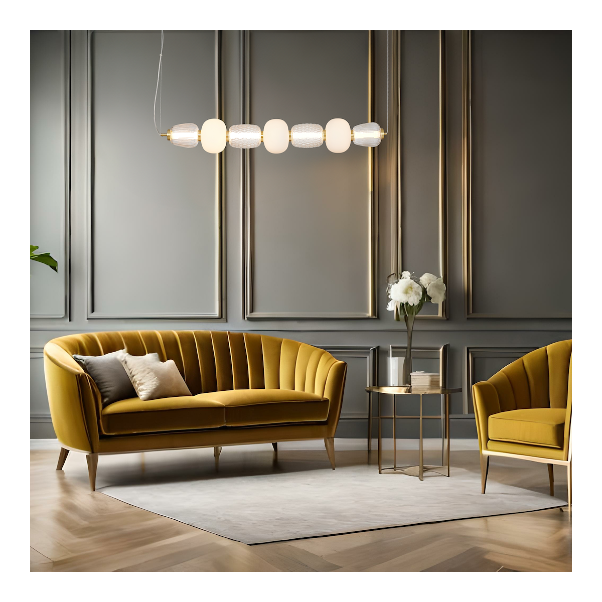 MiLagro Lampa wisząca CARO GOLD 42W LED ML0365