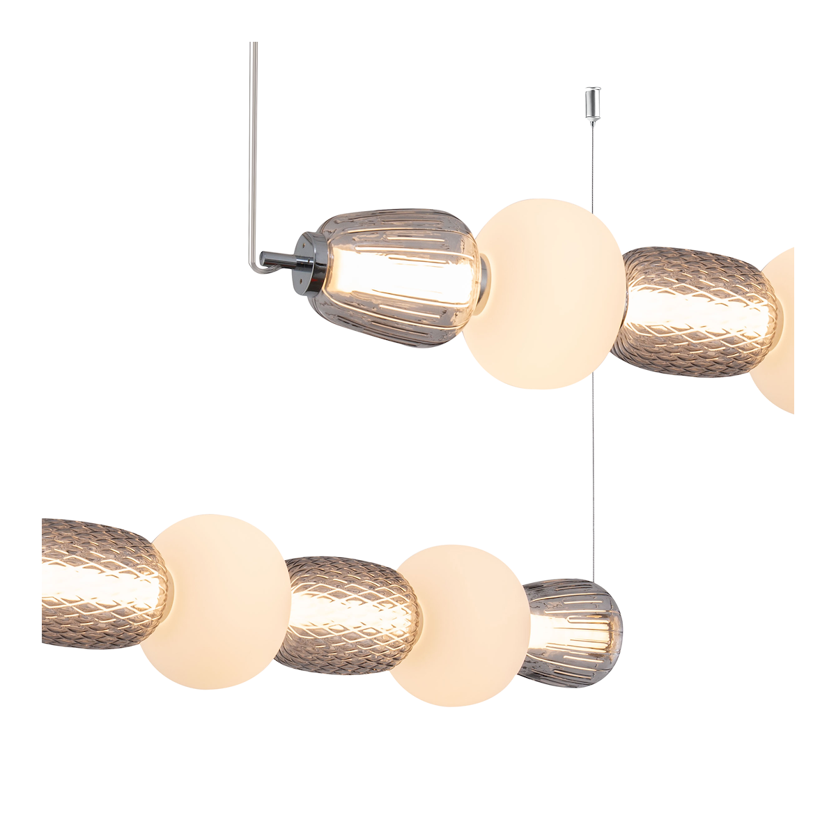 MiLagro Lampa wisząca CARO SMOKED 42W LED ML0366