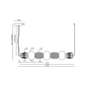 MiLagro Lampa wisząca CARO SMOKED 42W LED ML0366
