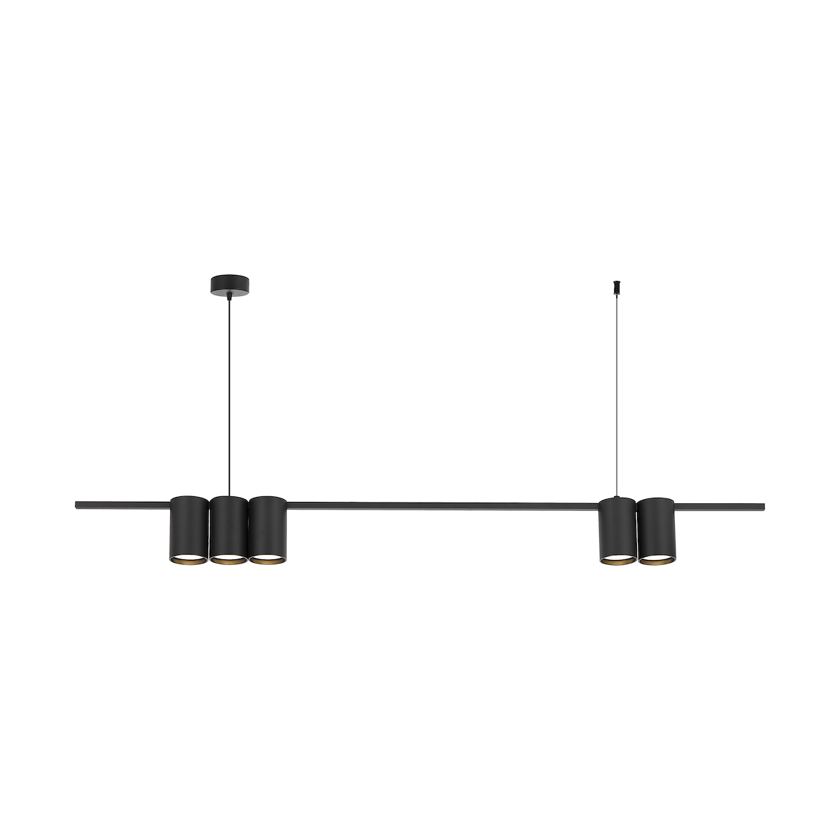 MiLagro MILML0367 - GENESIS BLACK 5xGU10 wyjątkowa iluminacja