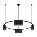MiLagro MILML0373 - GENESIS BLACK 10xGU10 stylowe lampy sufitowe