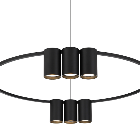 MiLagro MILML0373 - GENESIS BLACK 10xGU10 stylowe lampy sufitowe