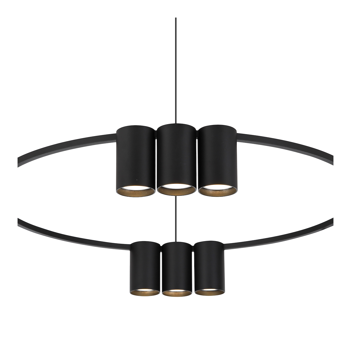 MiLagro MILML0373 - GENESIS BLACK 10xGU10 stylowe lampy sufitowe