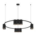 MiLagro MILML0373 - GENESIS BLACK 10xGU10 stylowe lampy sufitowe