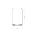 MiLagro Genesis Spot 1xGU10 10cm Biały ML0382