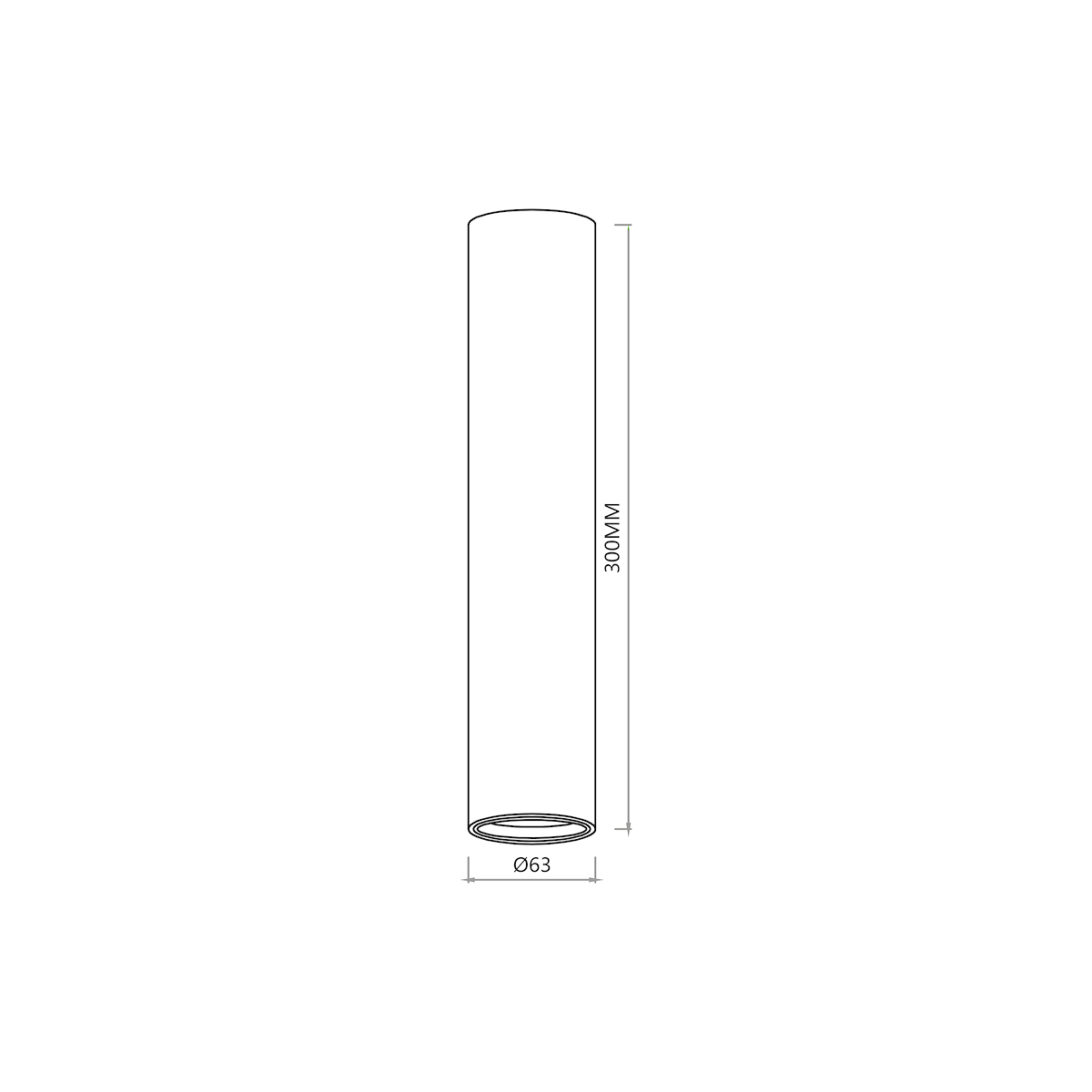 MiLagro GENESIS SPOT GOLD 1xGU10 30cm ML0389